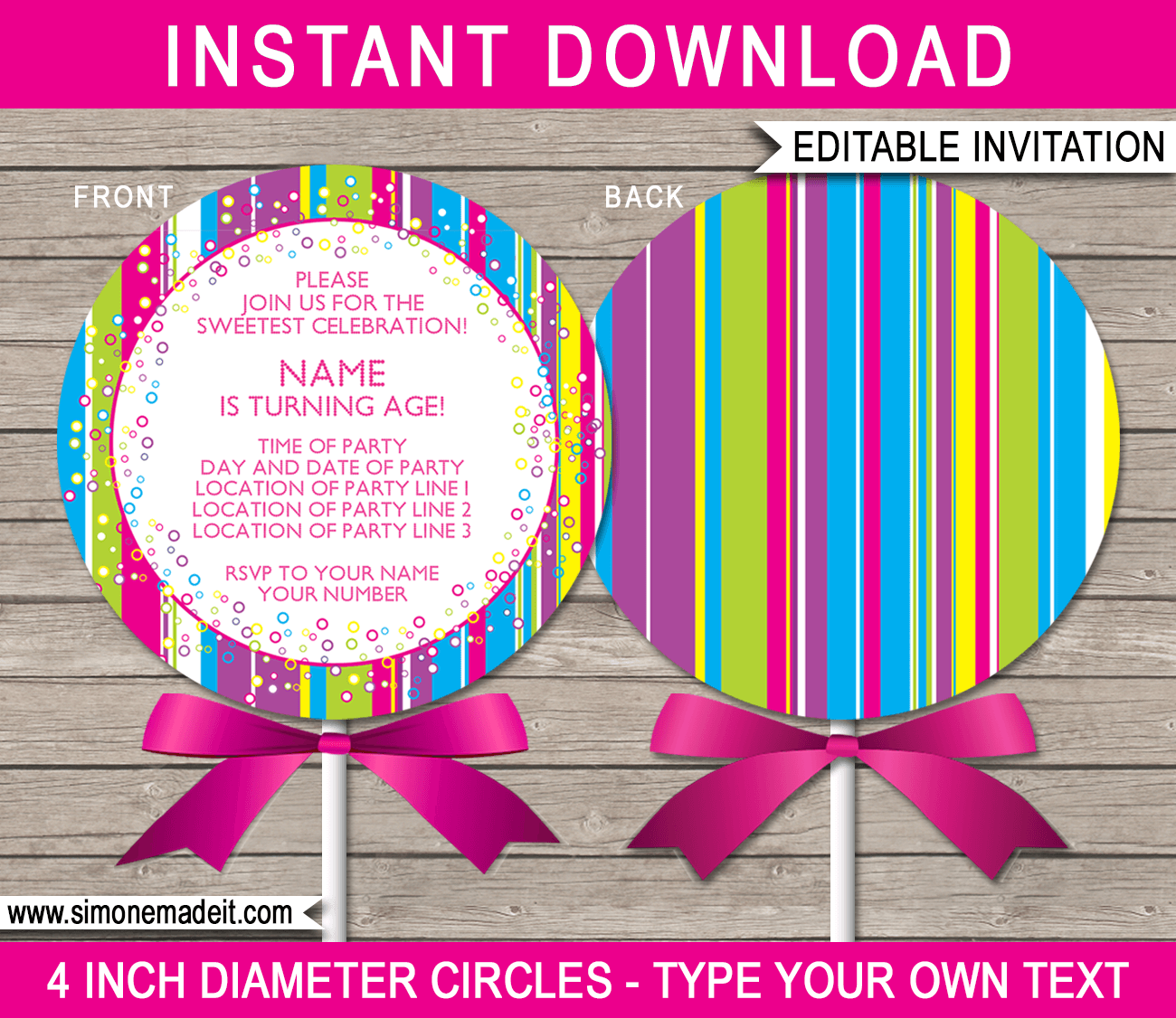 Free Printable Candyland Templates