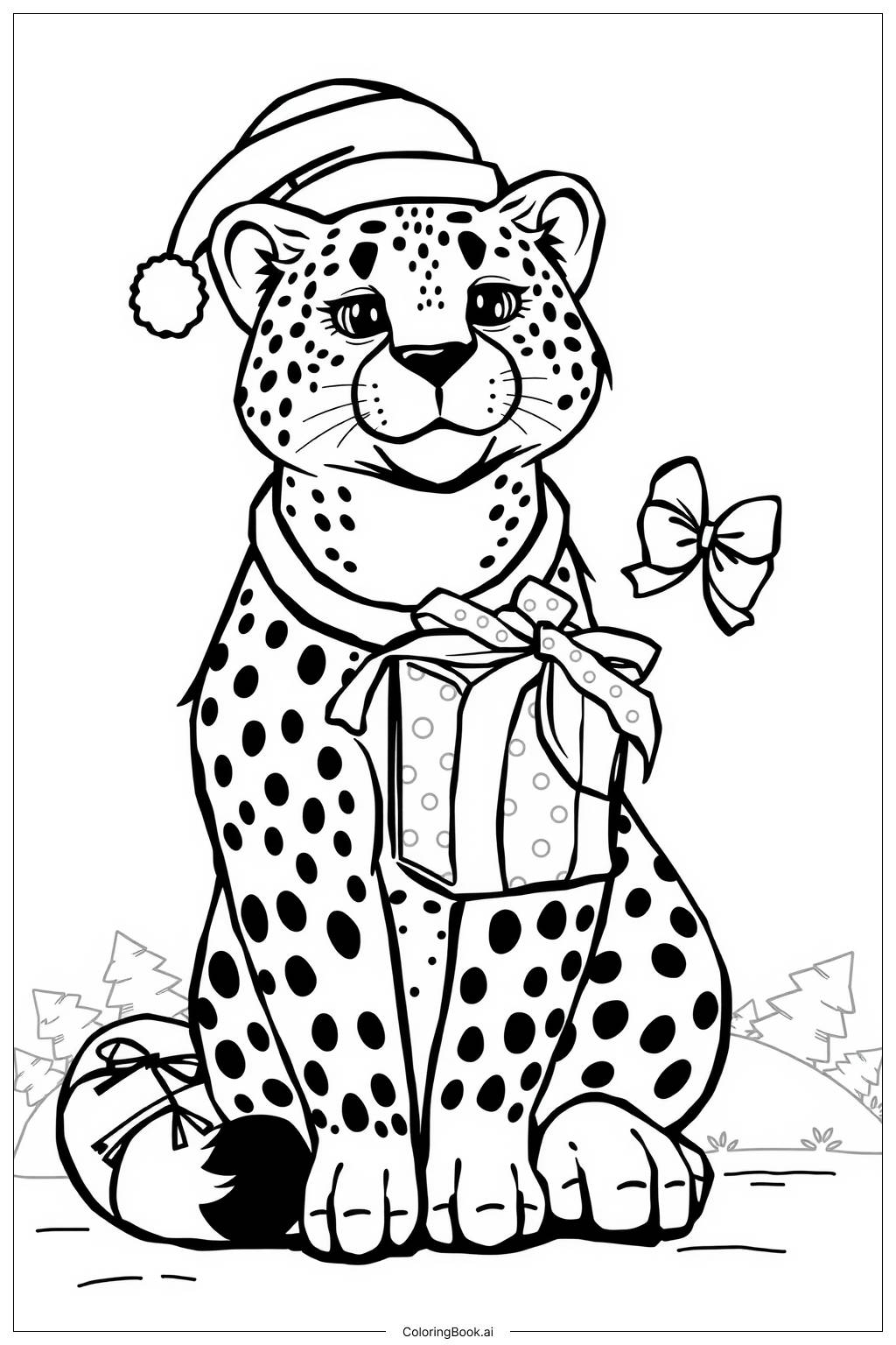 Cheetah Coloring Page Free Printable