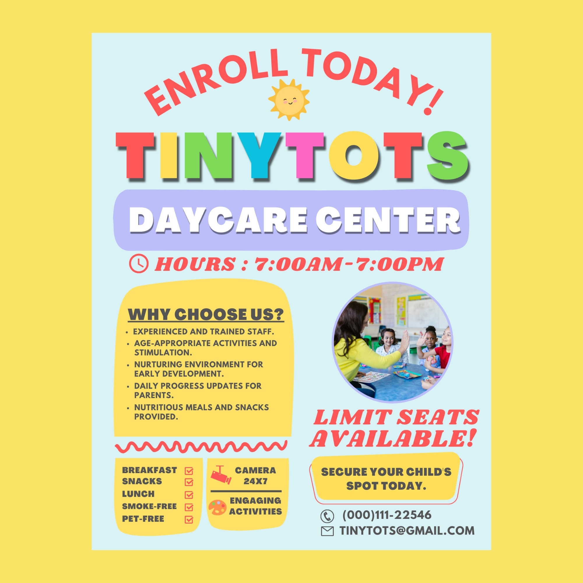Free Printable Preschool Flyer Templates