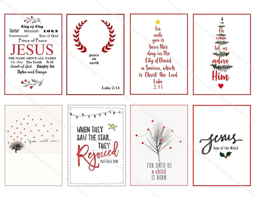 Chistmas Bible Verses Stickers Printable Download Scripture Art 2 5