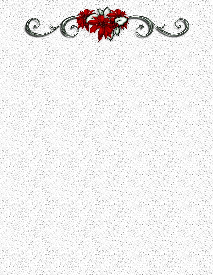 Christmas 1 FREE Stationery Template Downloads
