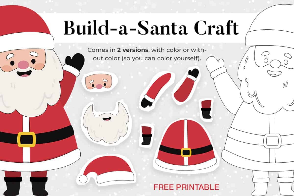 Free Christmas Crafts For Kids Printable