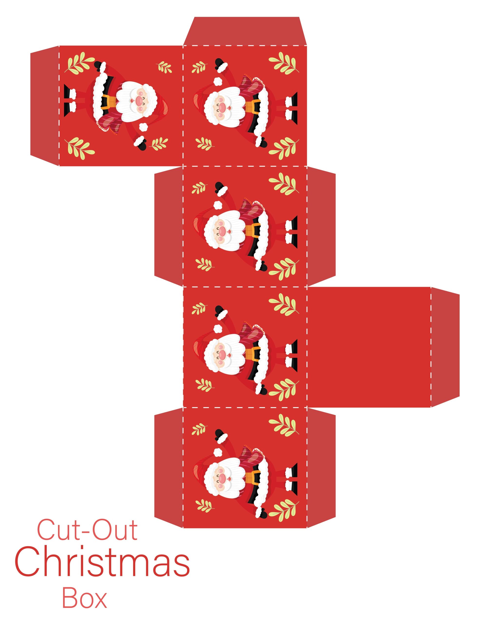 Free Printable Christmas Boxes Templates
