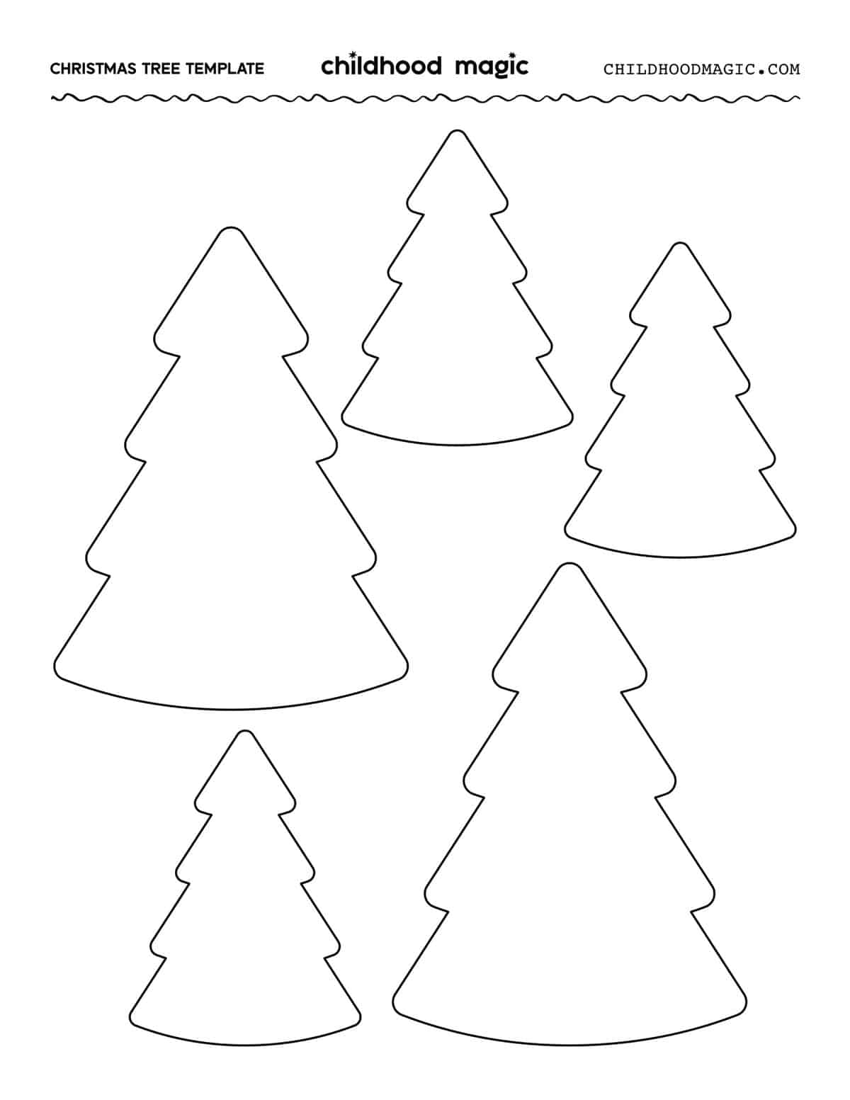 Free Printable Christmas Tree Coloring Page