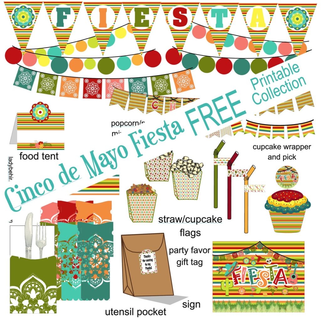 Cinco De Mayo Fiesta Party FREE Printable Collection
