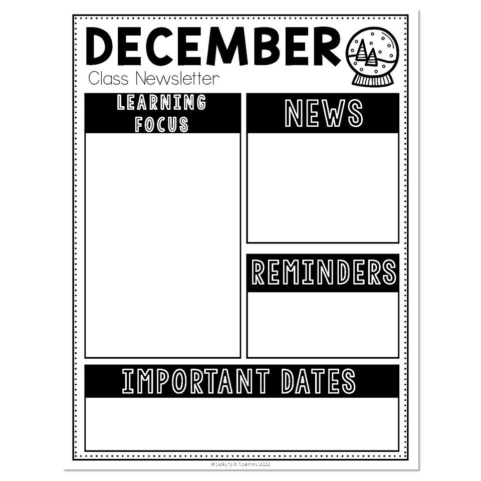 Classroom Setup Back To School Resources Monthly Newsletter 