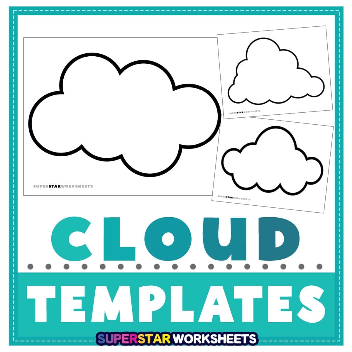 Free Cloud Template Printable