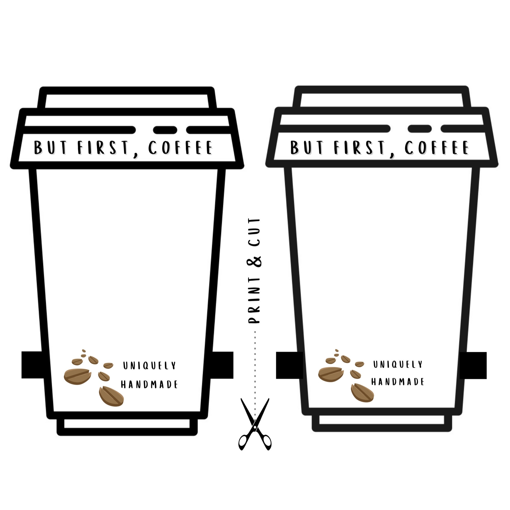 Blank Coffee Mug Cozy Template Printable