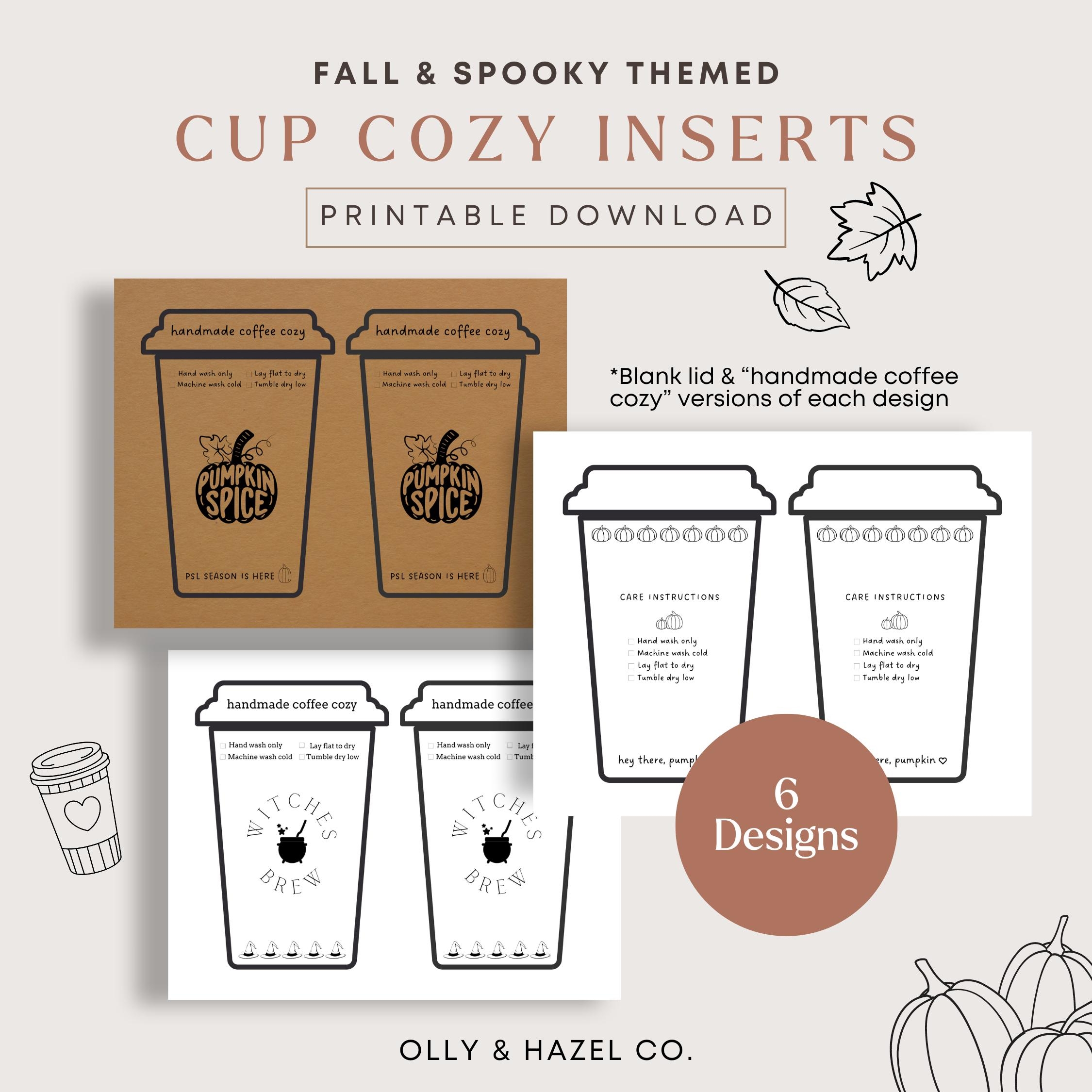 Coffee Cup Cozy Printable Etsy