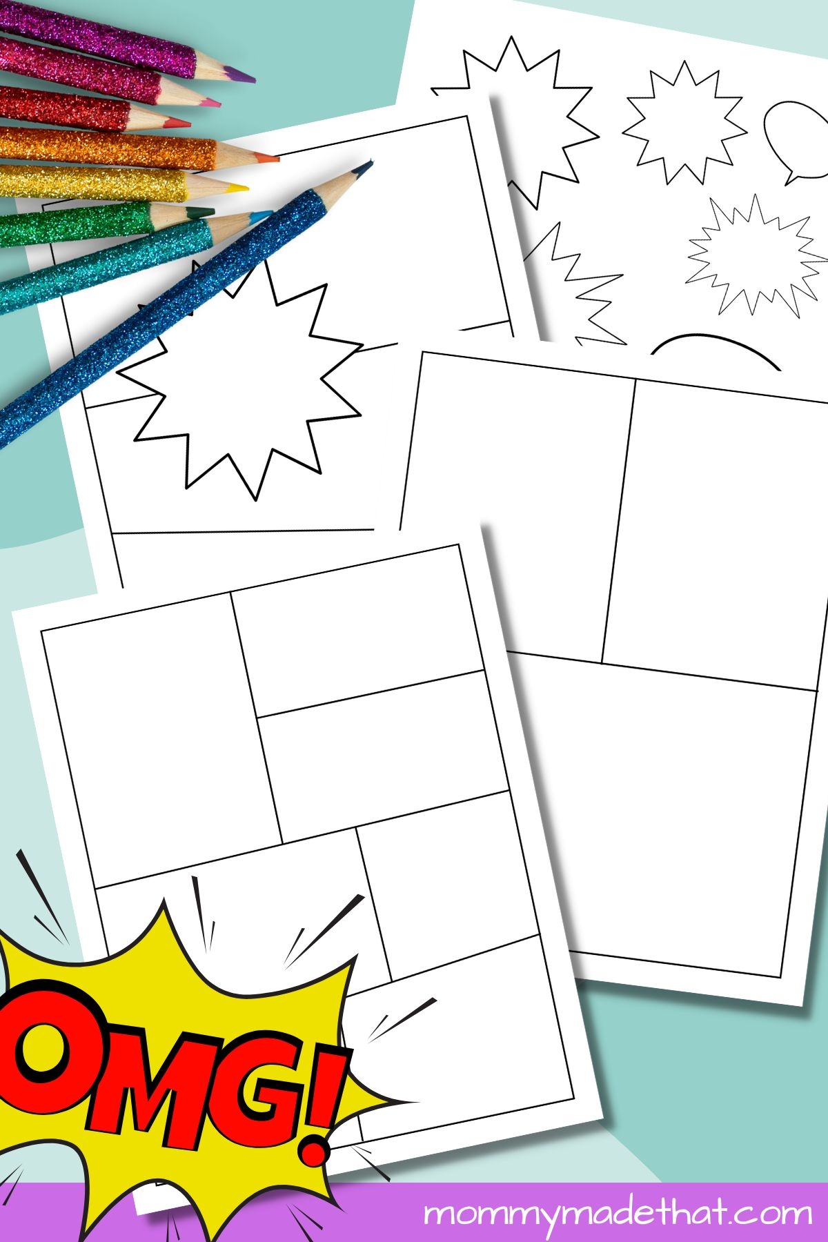 Comic Strip Templates Free Printable Comic Book Pages 