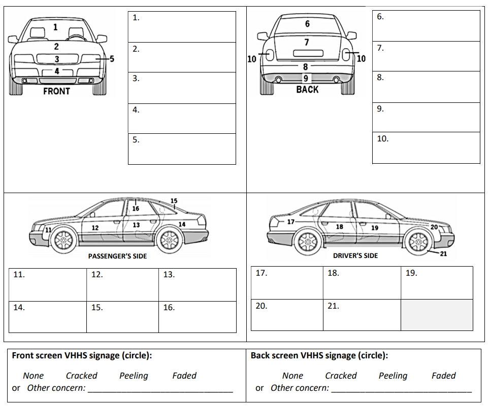 Free Printable Blank Vehicle Condition Report
