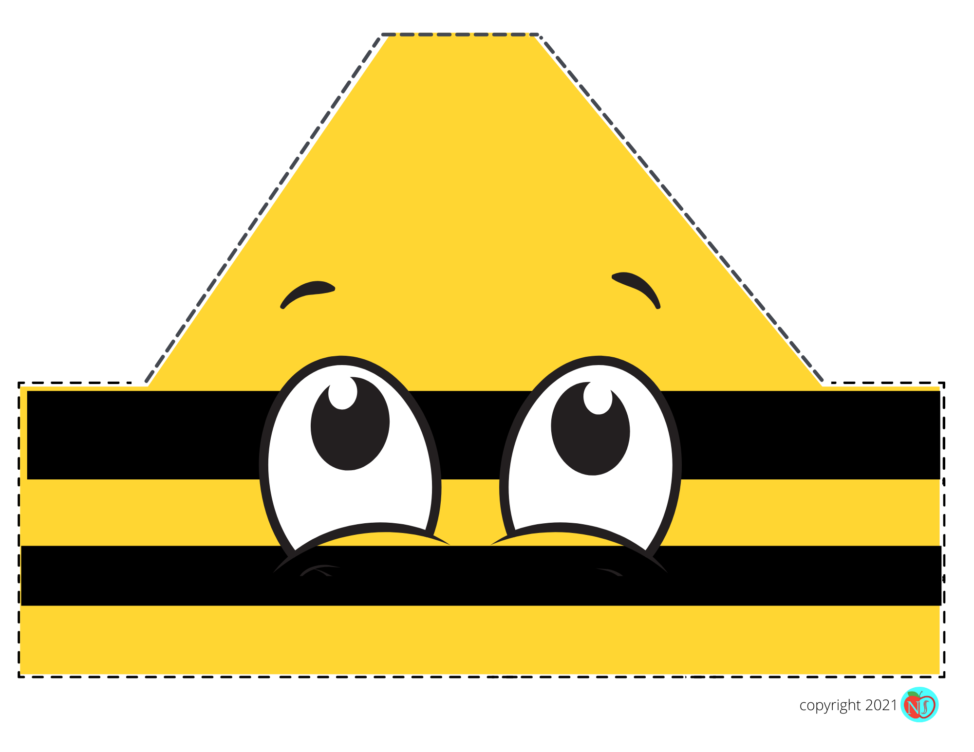 Printable Crayon Hat Template Free Download