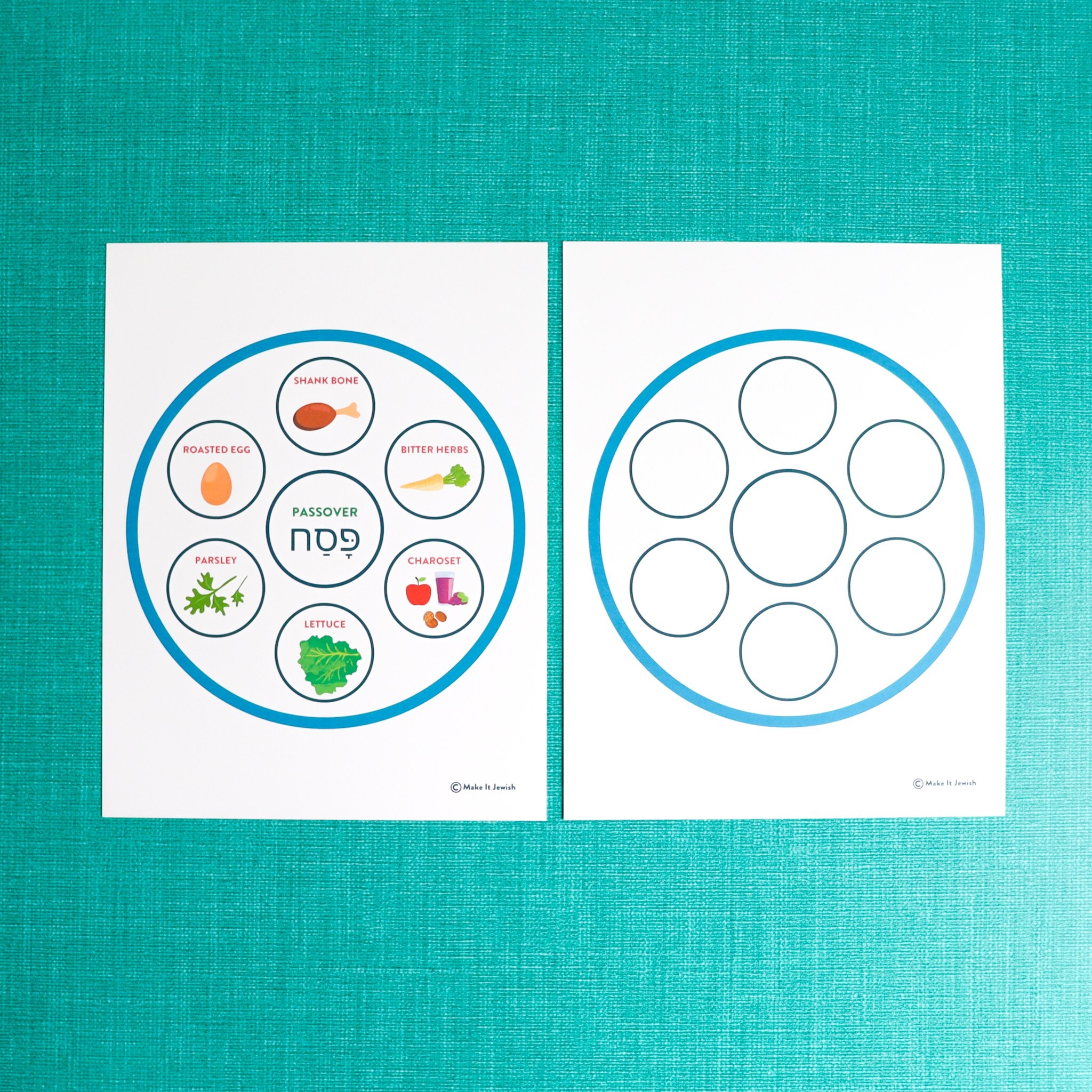 CUPCAKE PAPER SEDER PLATE Make It Jewish