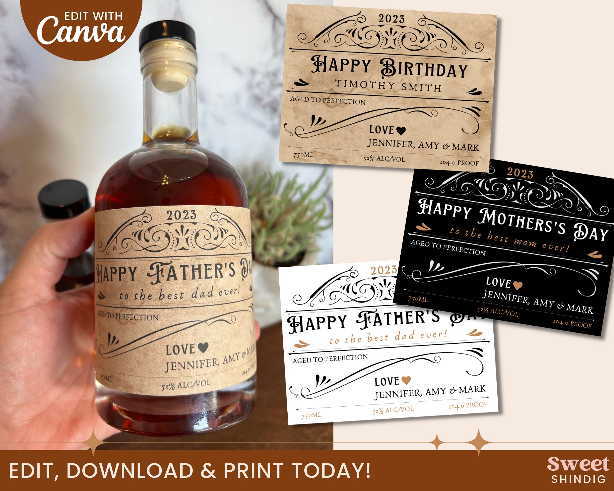 Customizable Whiskey Label Whiskey Label Template Father s Day Printable Whiskey Label Birthday Whiskey Canva Etsy Australia
