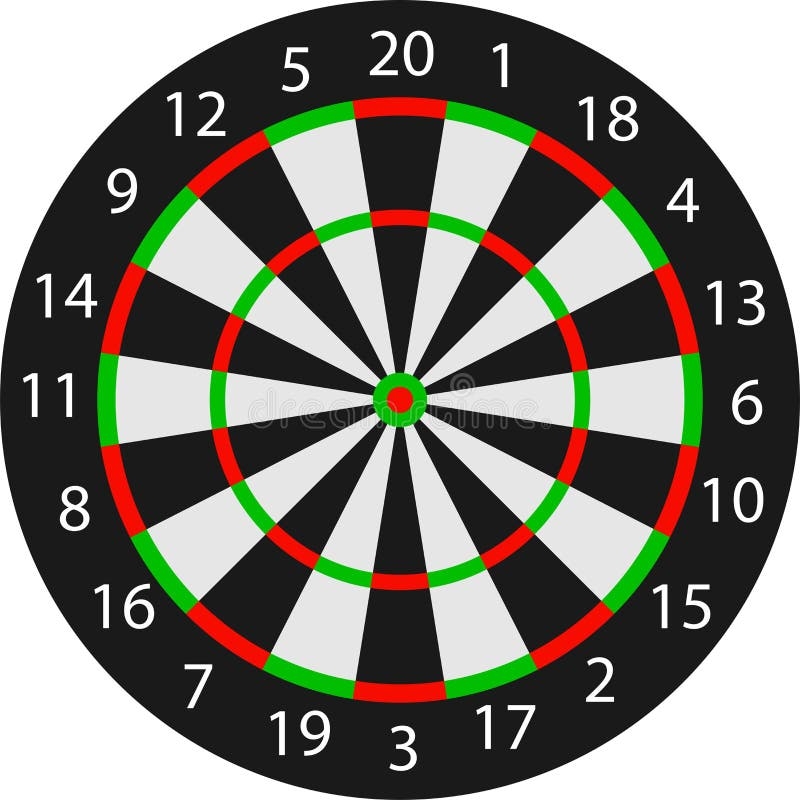 Dart Dartboard Stock Illustrations 27 456 Dart Dartboard Stock 