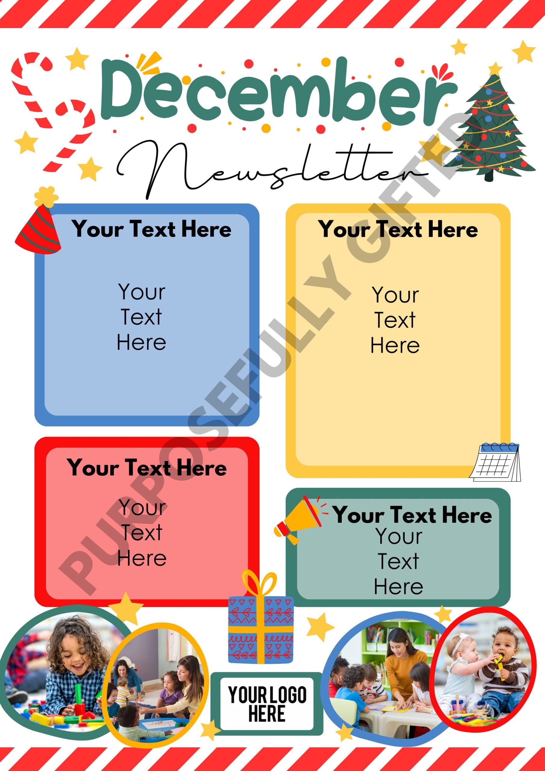 December Daycare Template December Daycare Newsletter 