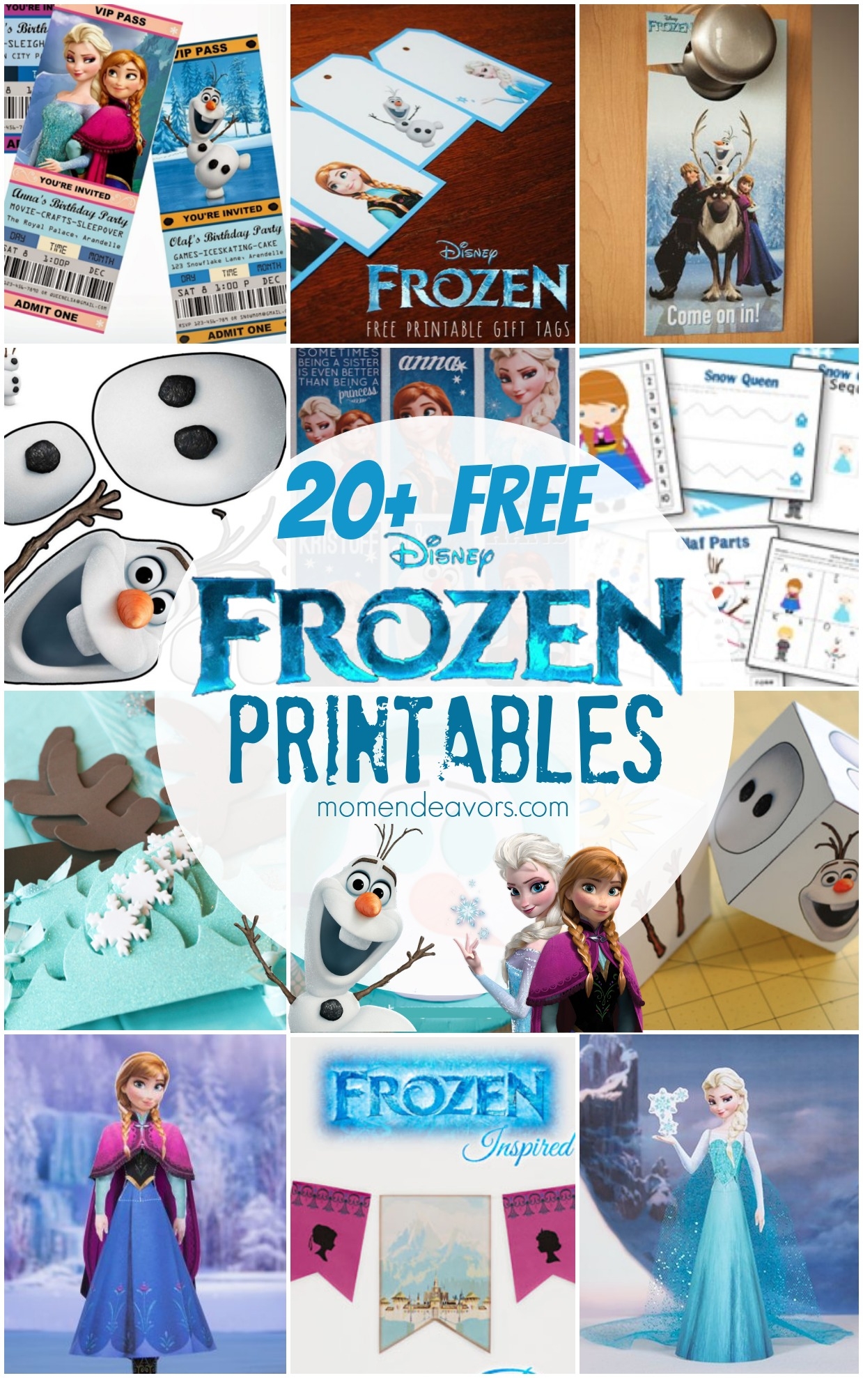 Disney FROZEN Printable Activities U0026 Coloring Pages Mom Endeavors