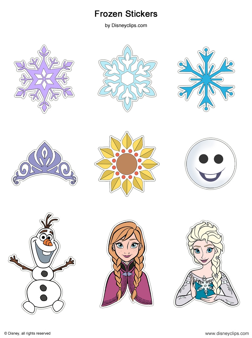 Frozen Template Free Printable