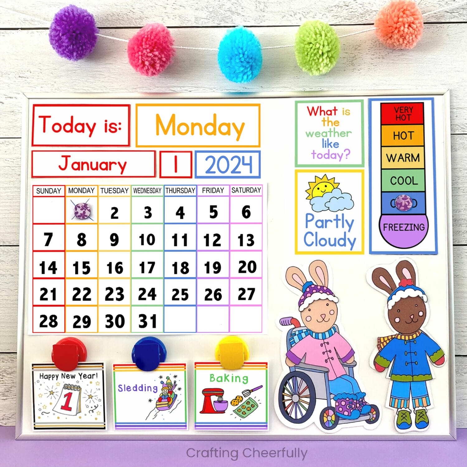 Printable Kids Blank Calendar