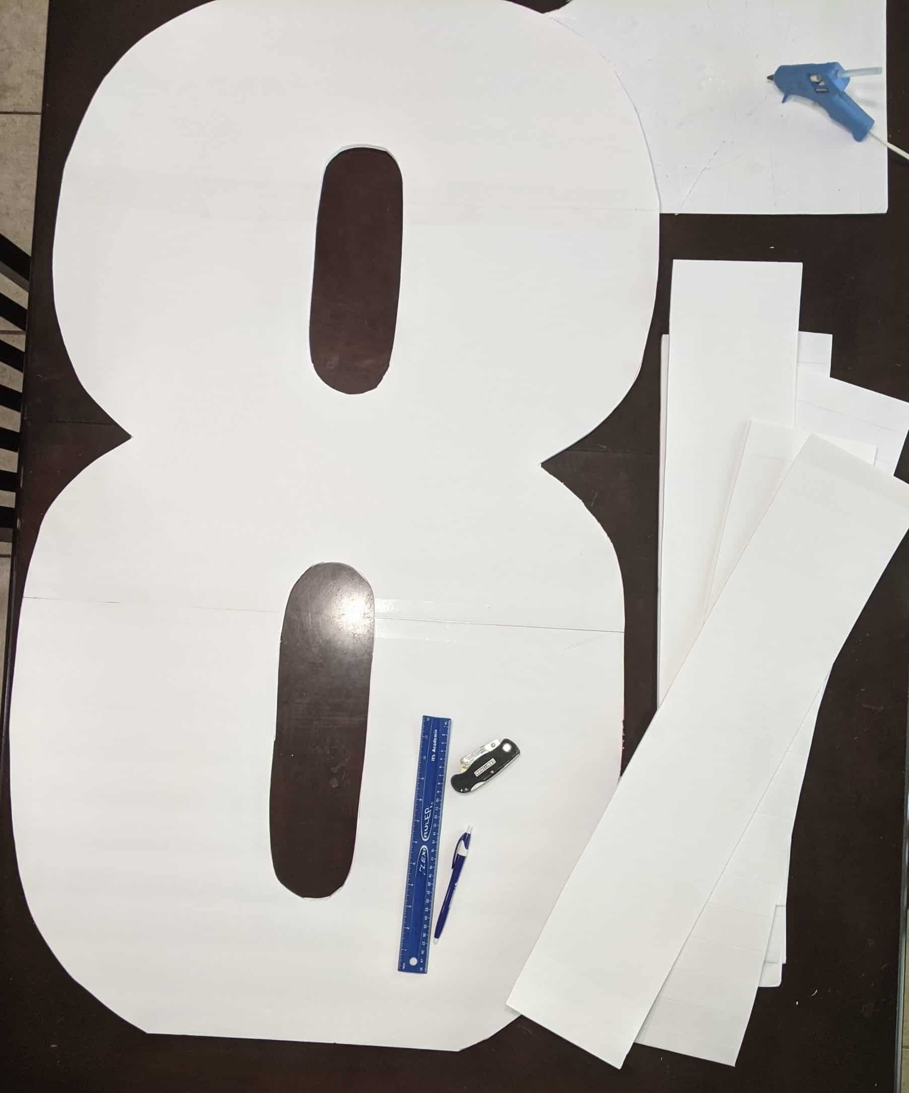 Giant Number Template Free Printable