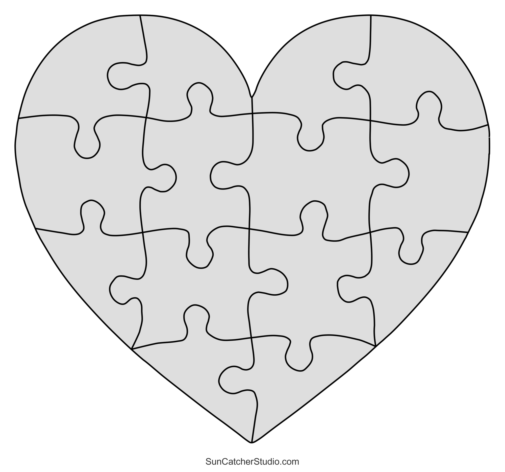 Free Printable Large Puzzle Piece Template