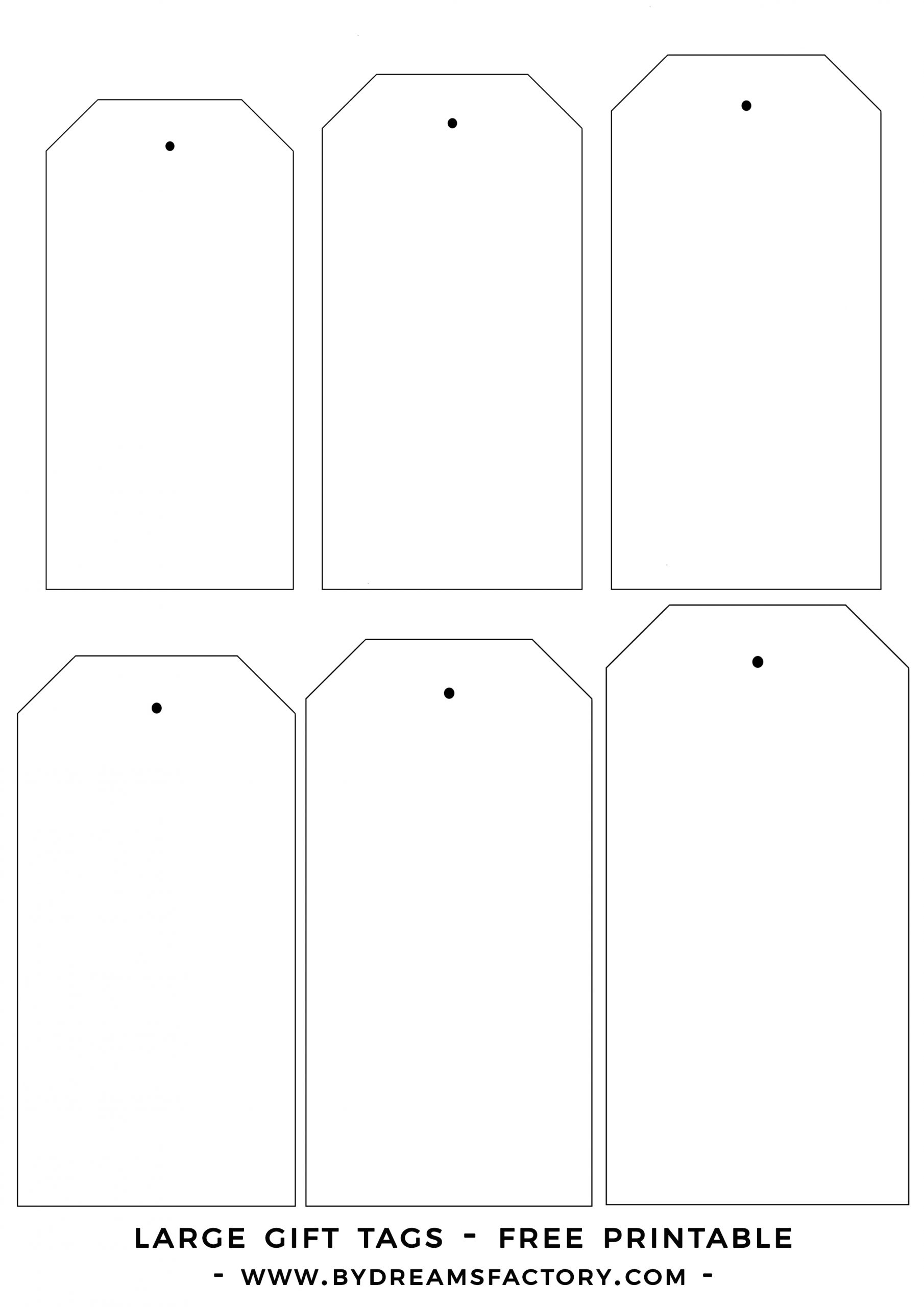 Free Printable Hang Tag Templates