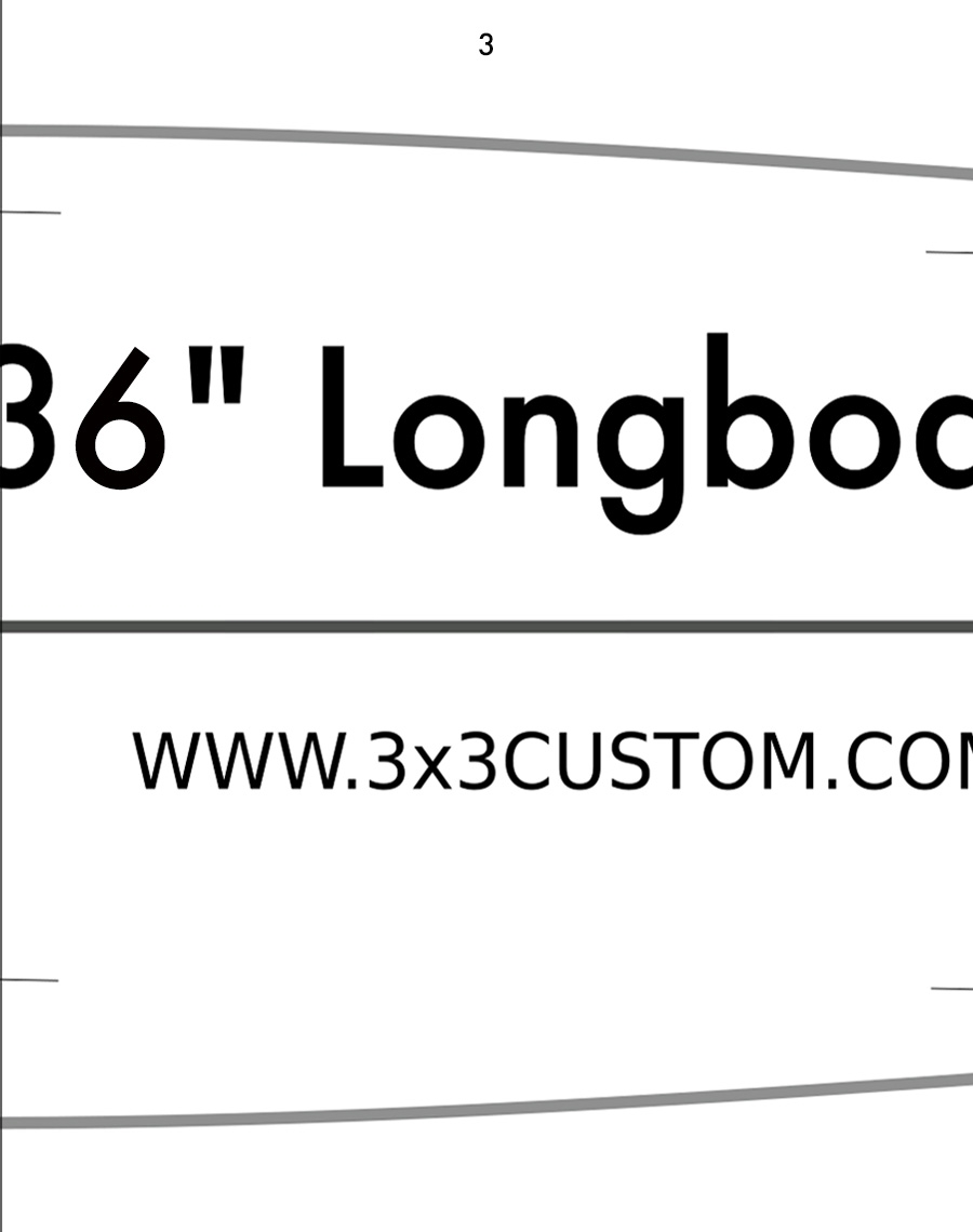 DIY Longboard 3x3 Custom