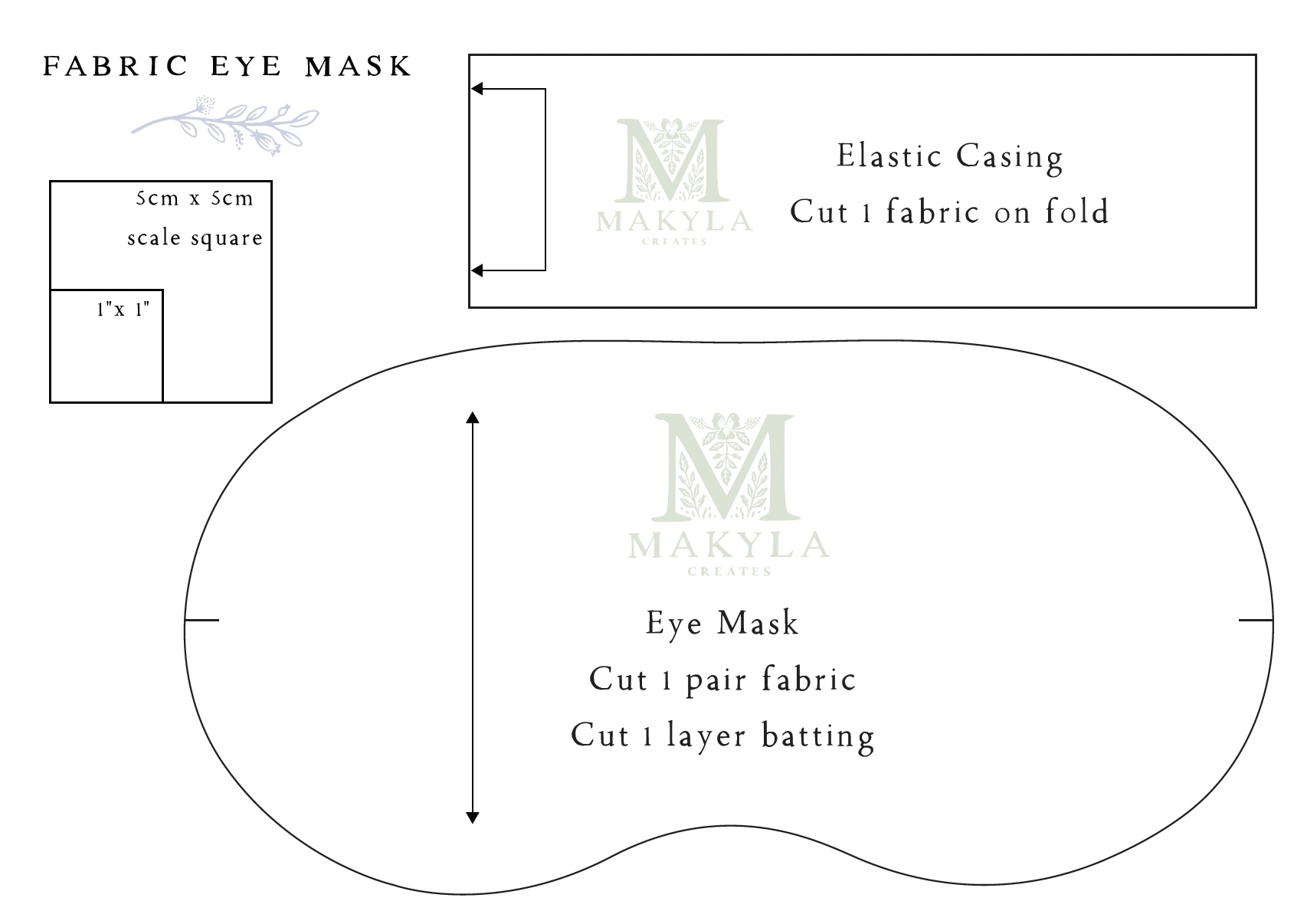 DIY Sleep Mask With Free Pattern Makyla Creates
