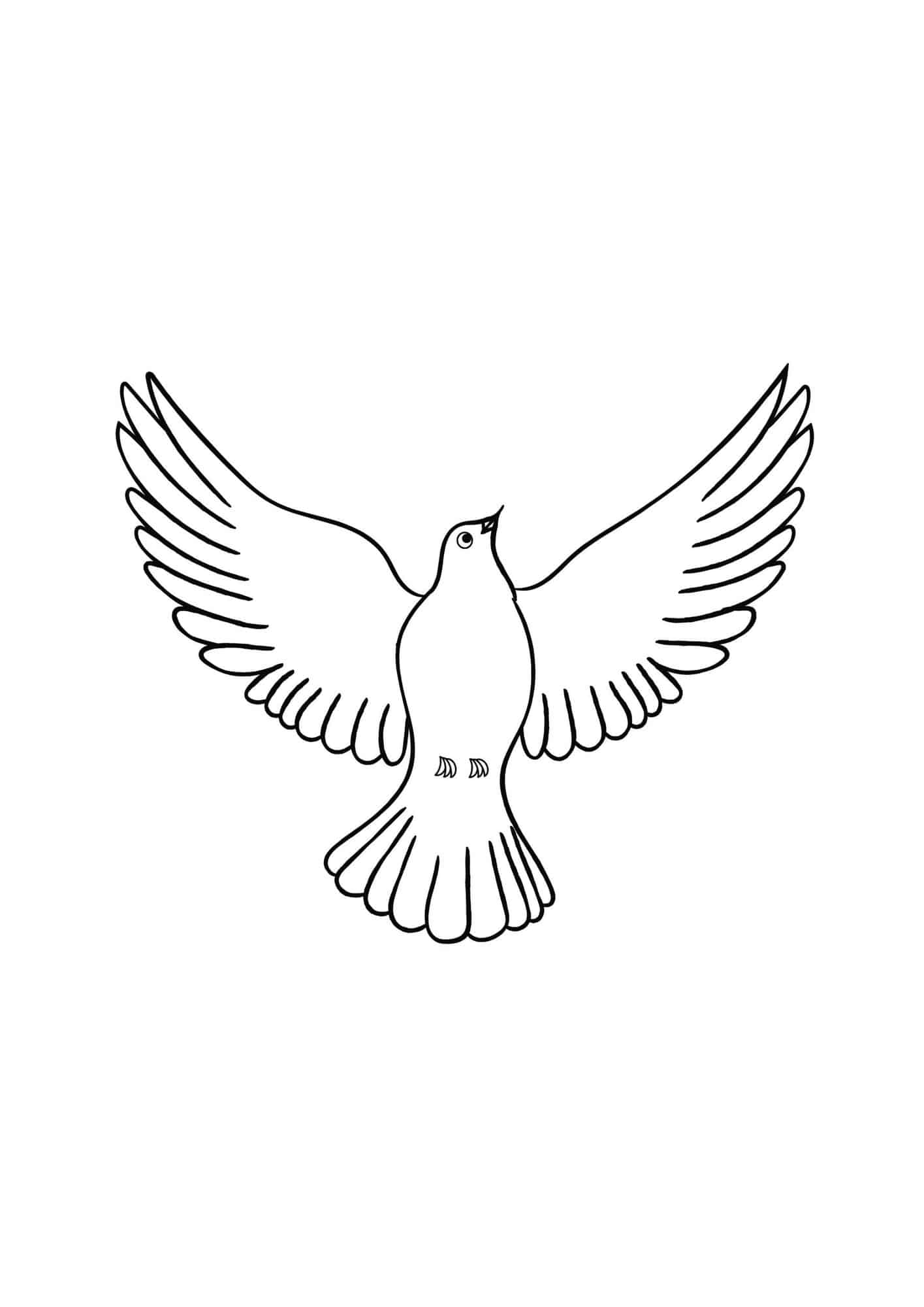 Free Printable Dove Craft Template