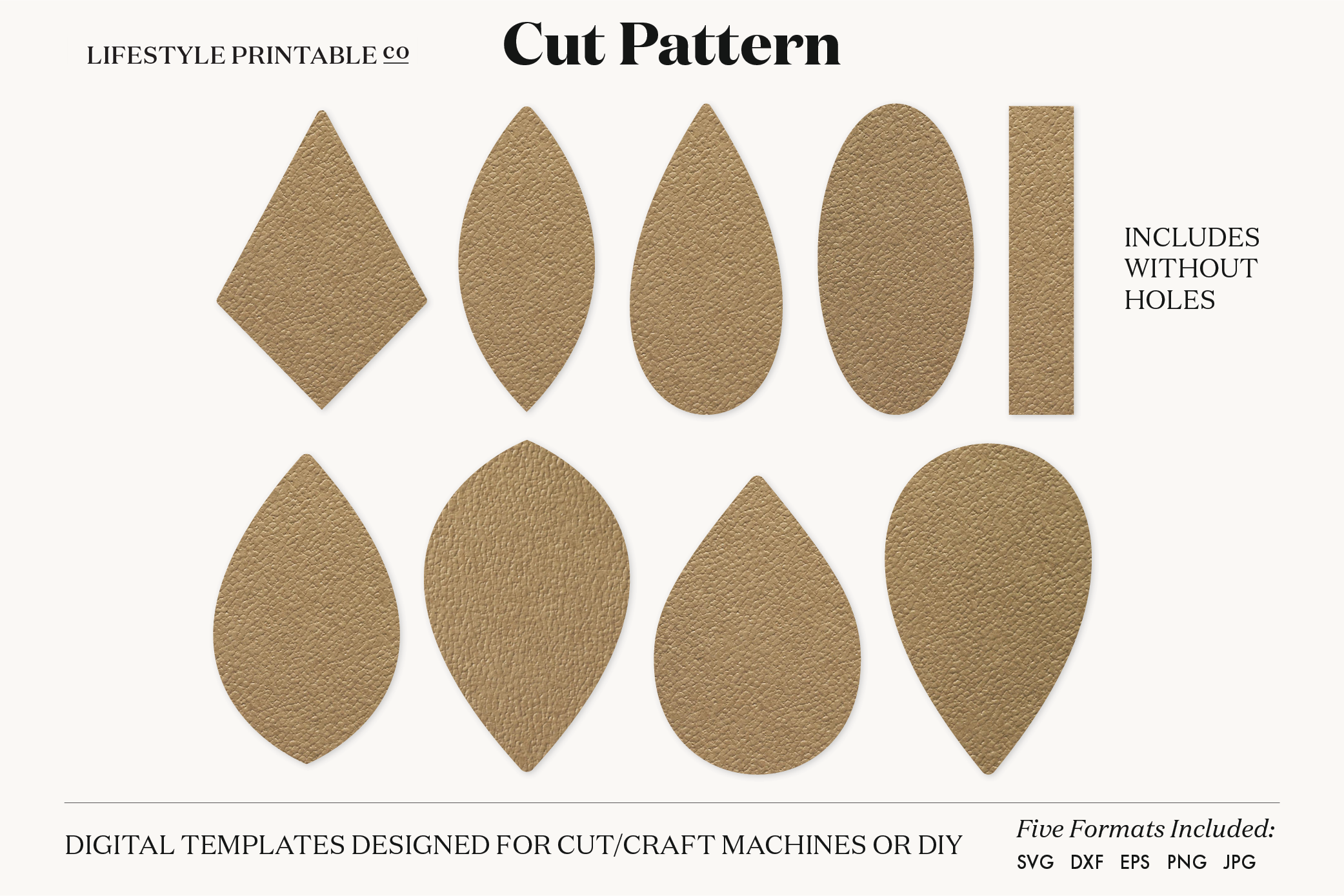 Leather Earring Templates Free Printable