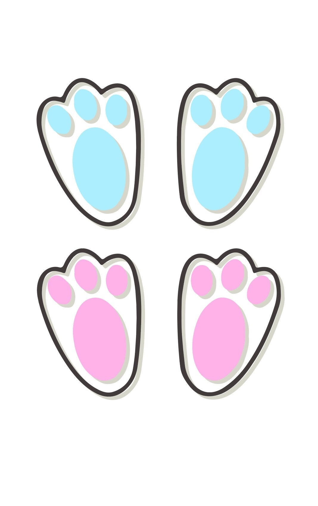 Easter Bunny Feet SVG For Cricut Bunny Feet Svg Easter Svg Png Eps Ai Pdf