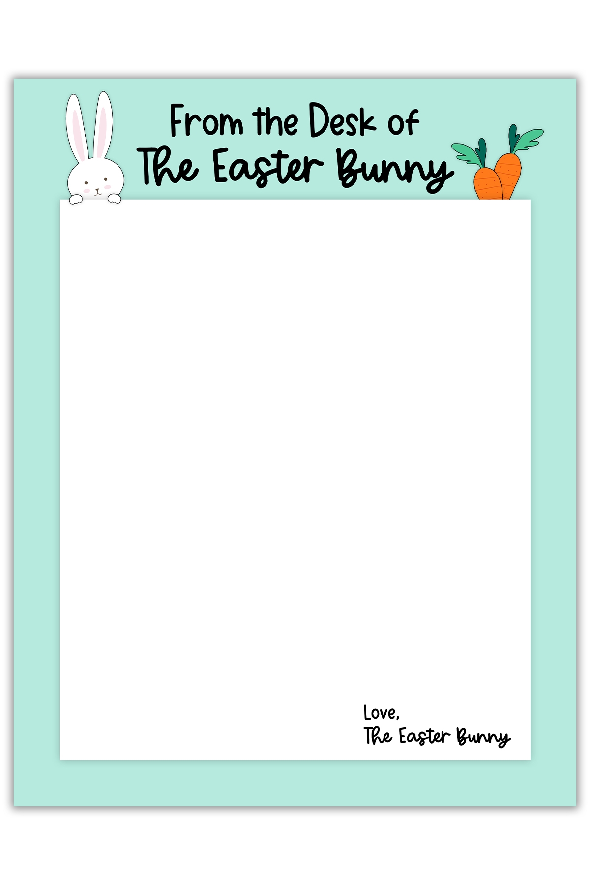 Free Easter Letter Templates Printable