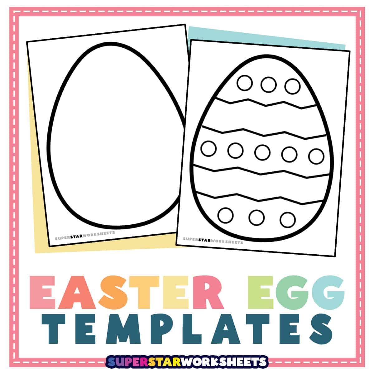Free Printable Blank Easter Eggs