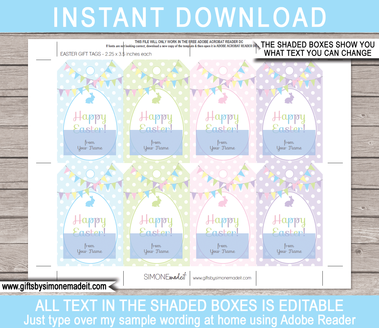 Easter Gift Tags