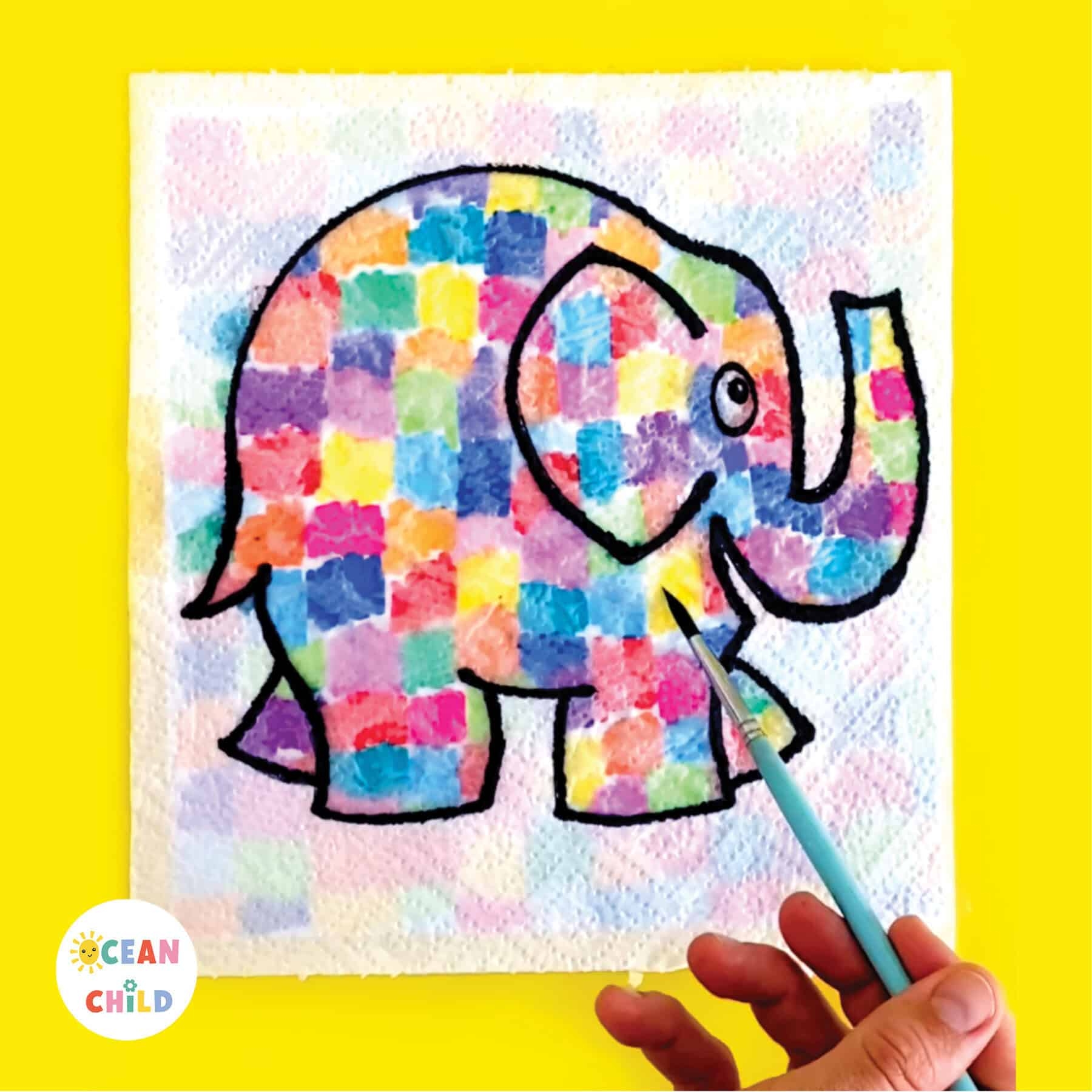 Easy And Magical Elmer The Elephant Craft Activity Ocean Child 
