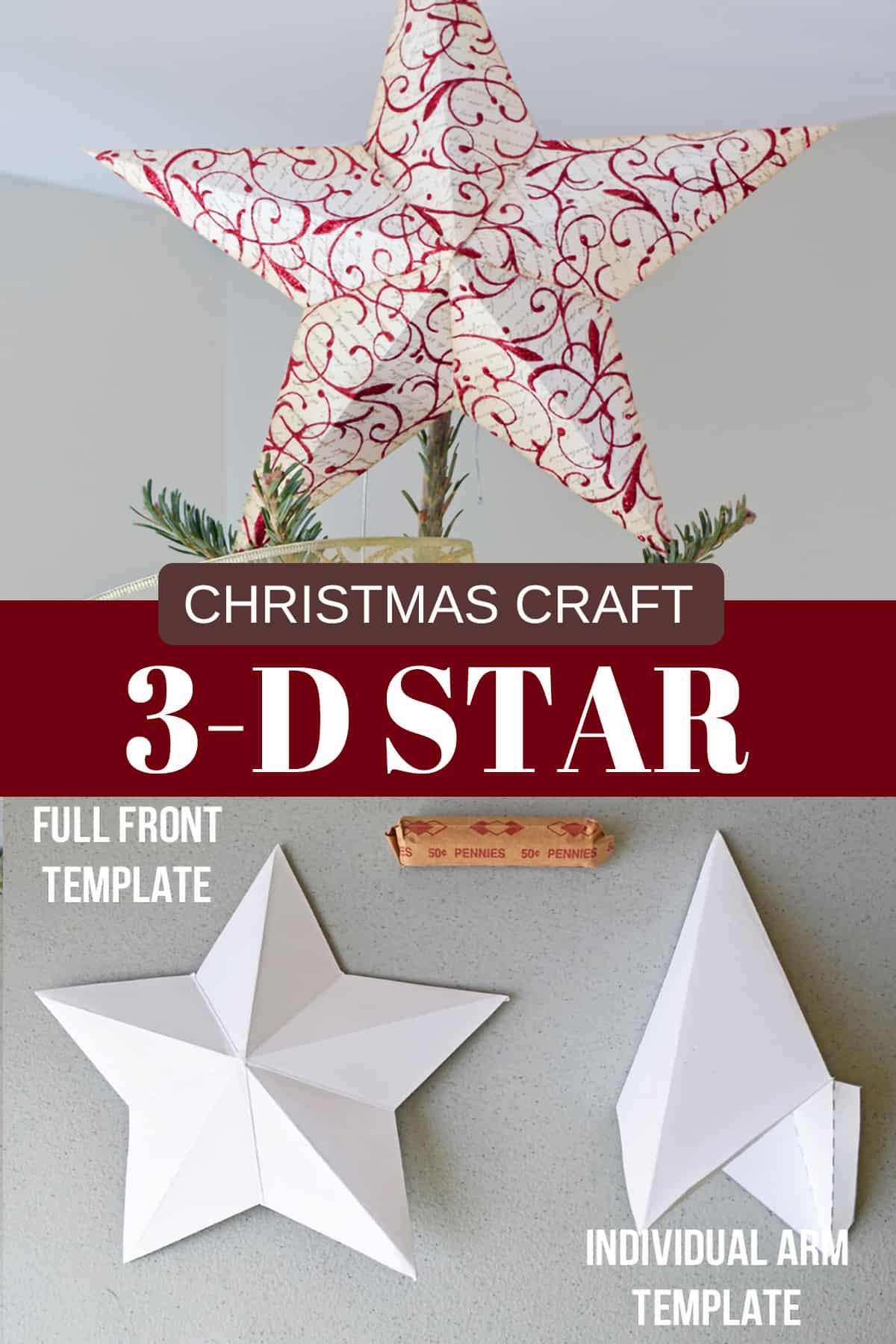 Easy Step By Step 3D Star Tutorial U0026 Template Craving Some 