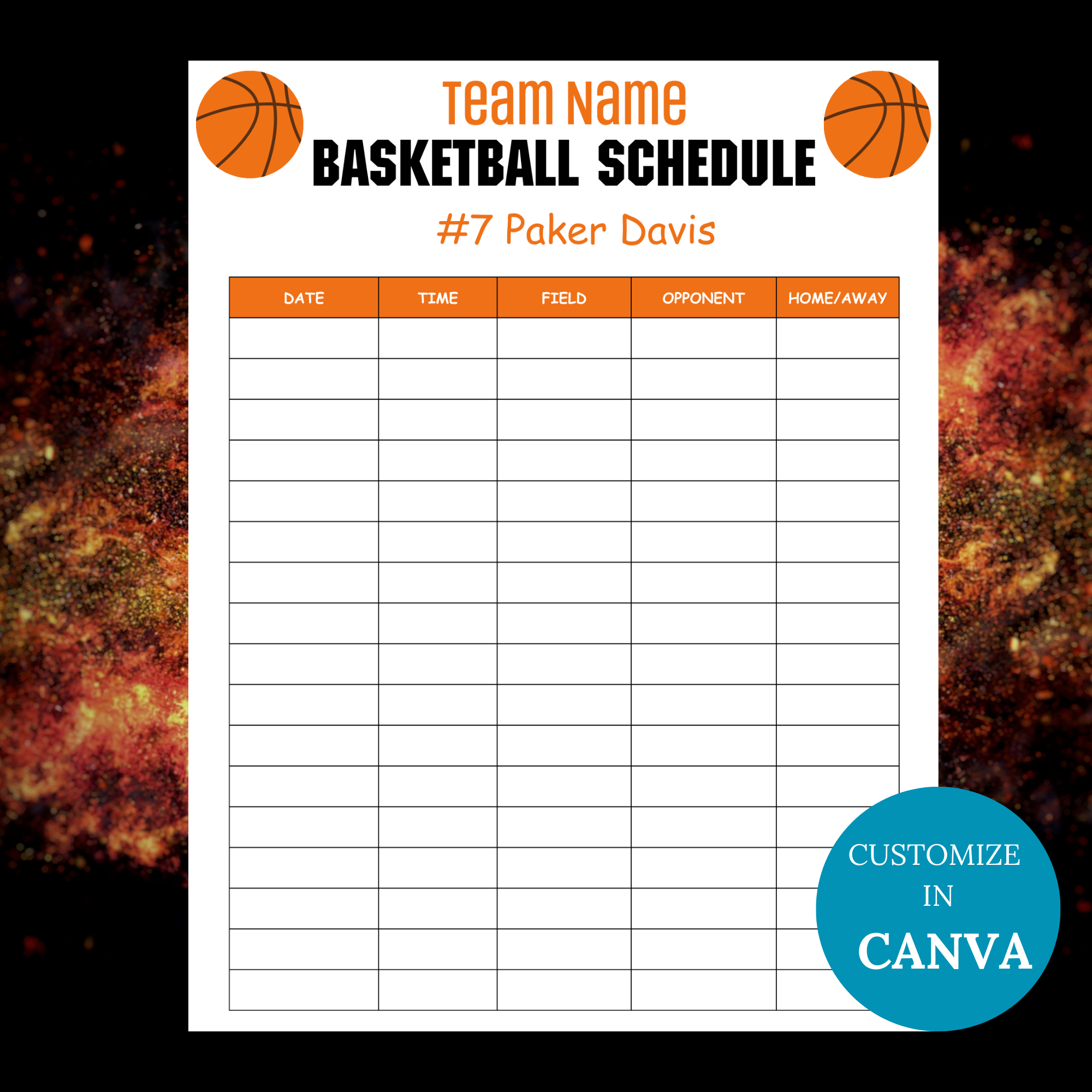 Free Printable Basketball Practice Plan Template