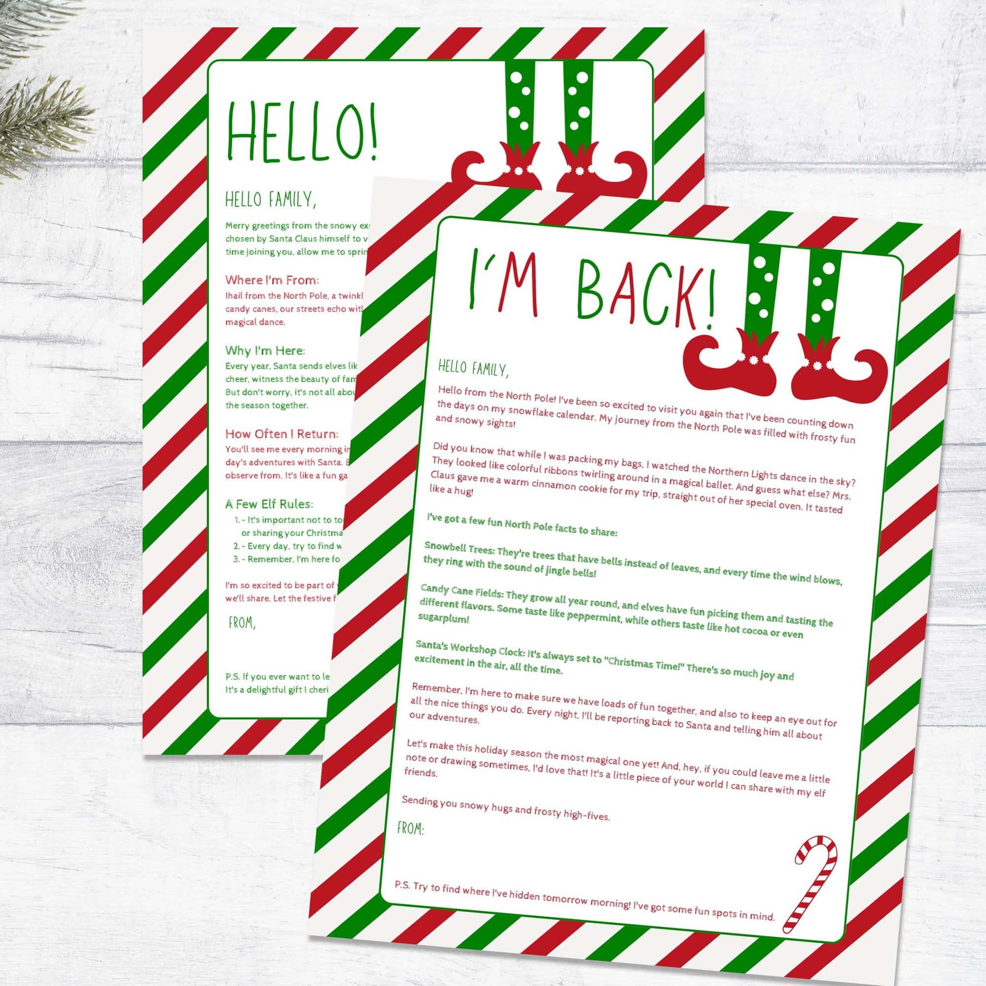 Free Printable Naughty Elf Letter Template