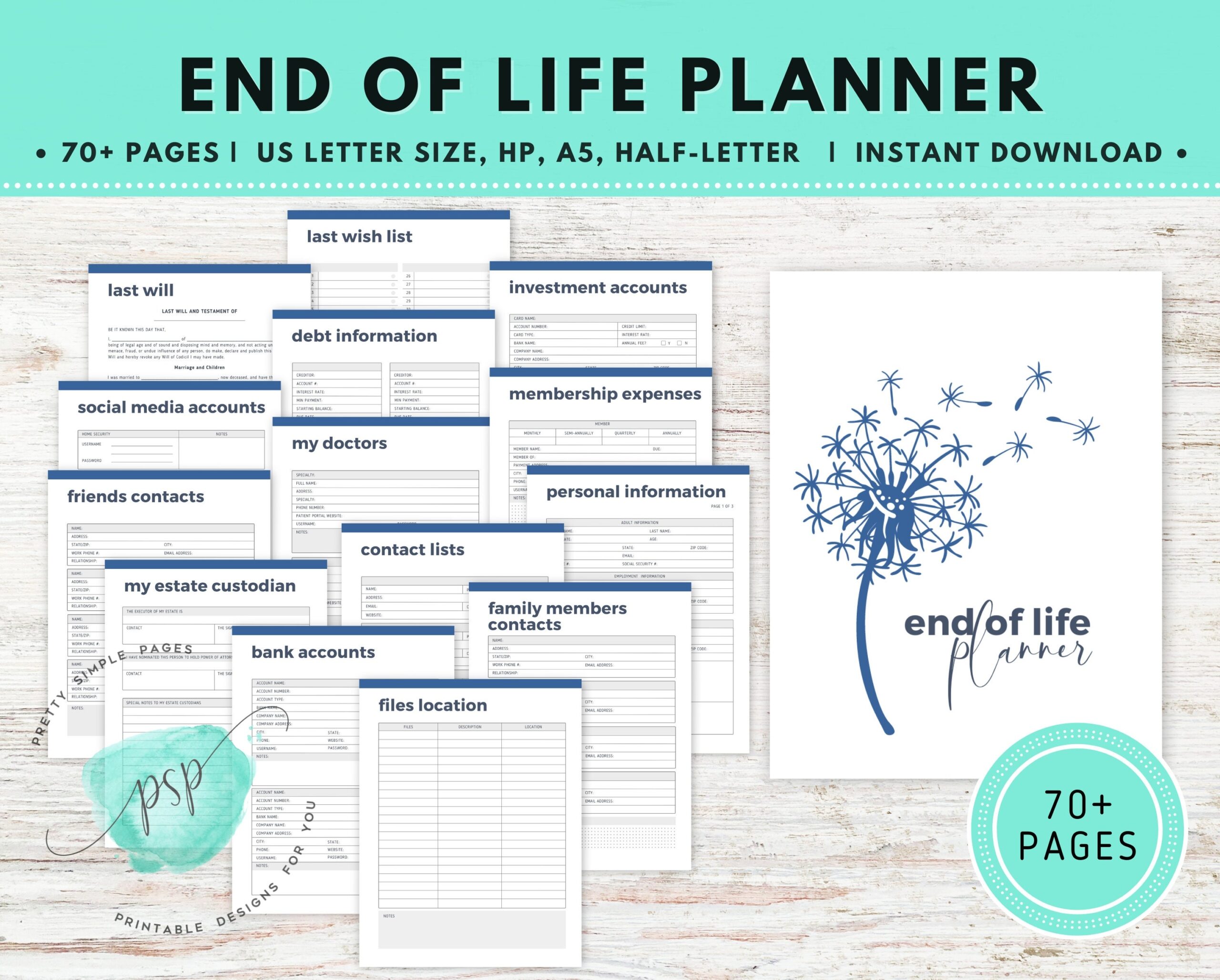 Free Printable Estate Planning Template