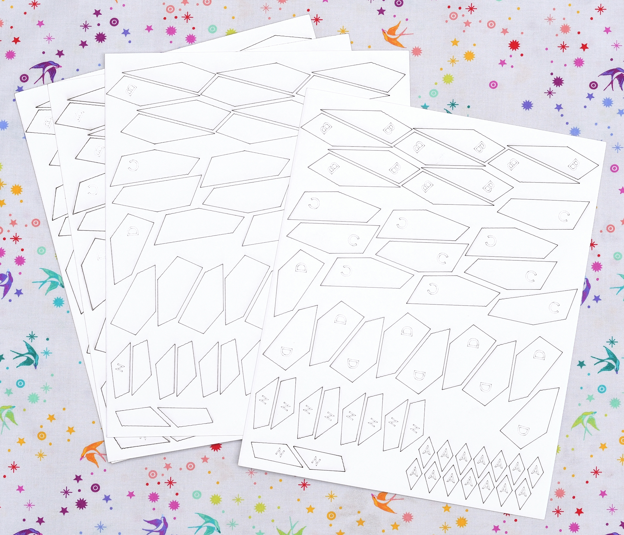 England Free Printable Paper Cut Templates