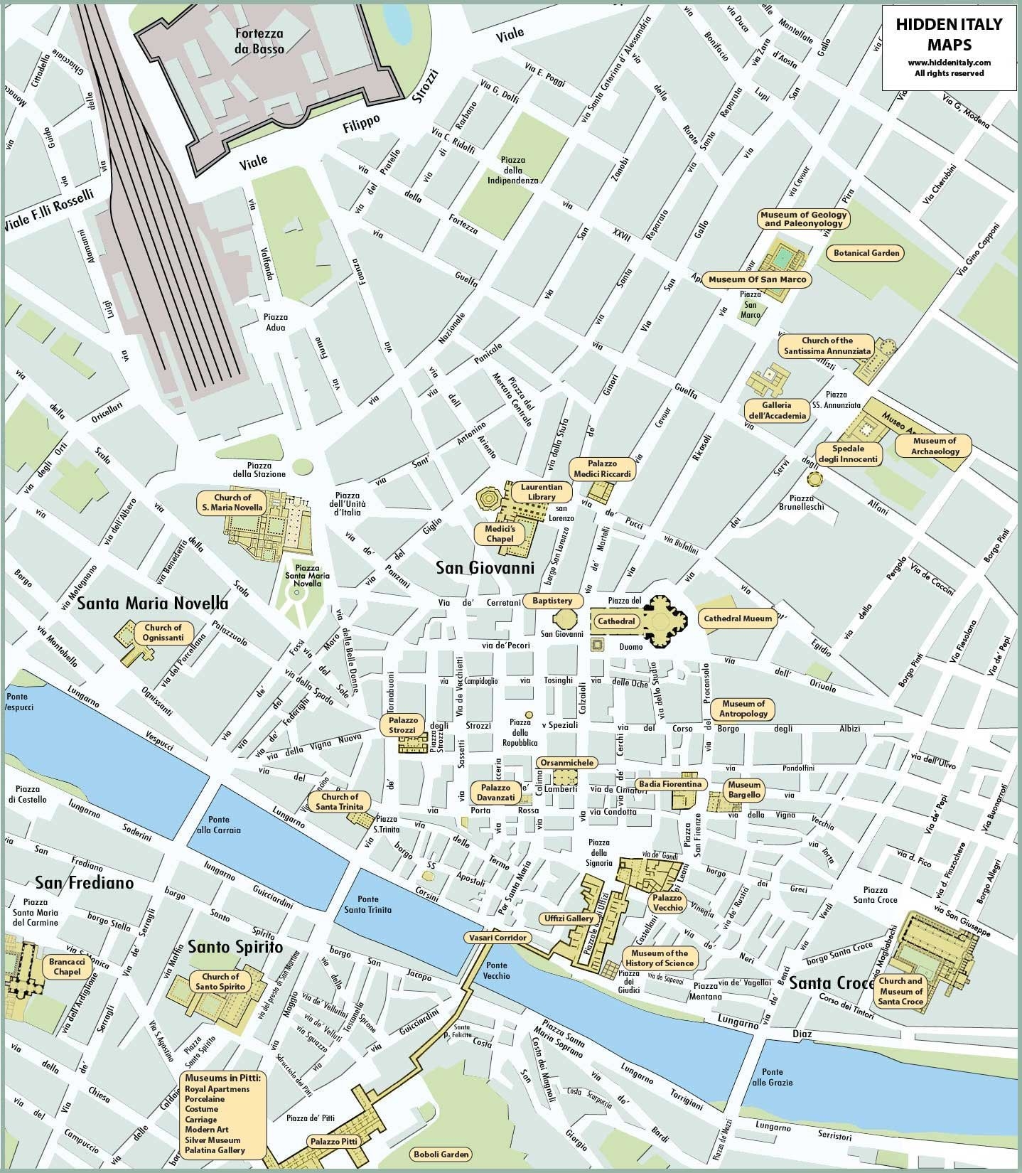 Printable Map Of Florence