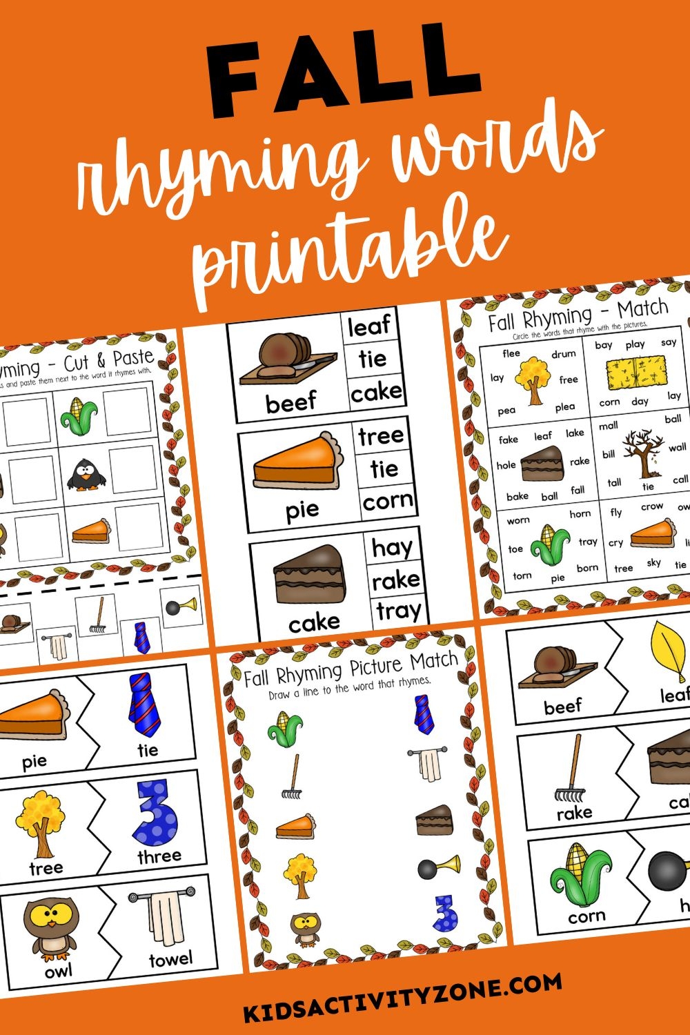 Free Printable Rhyming Worksheets