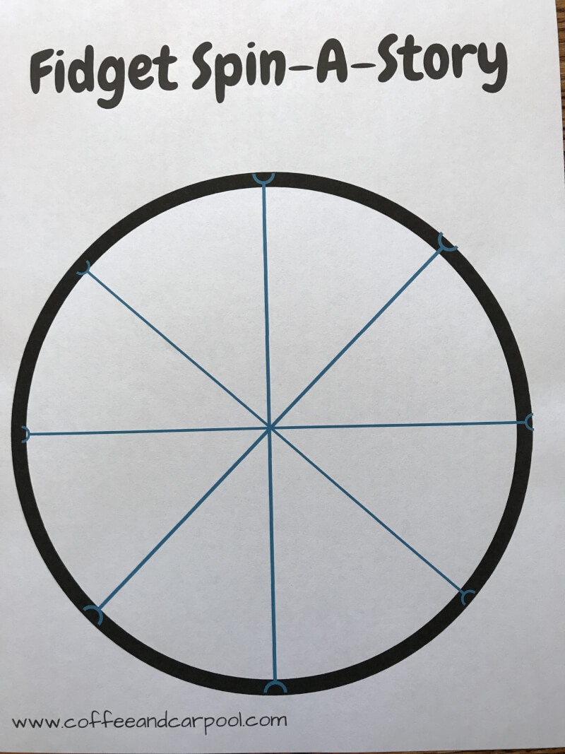 Fidget Spin A Story Blank Template Coffee And Carpool Intentionally Raising Kind Kids