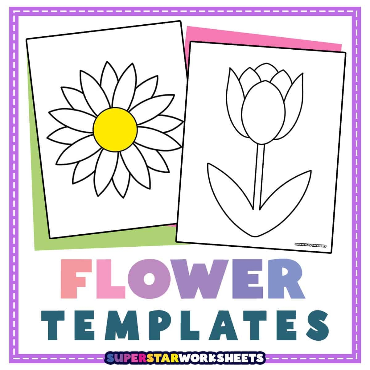 Free Printable Flower Template Cut Out