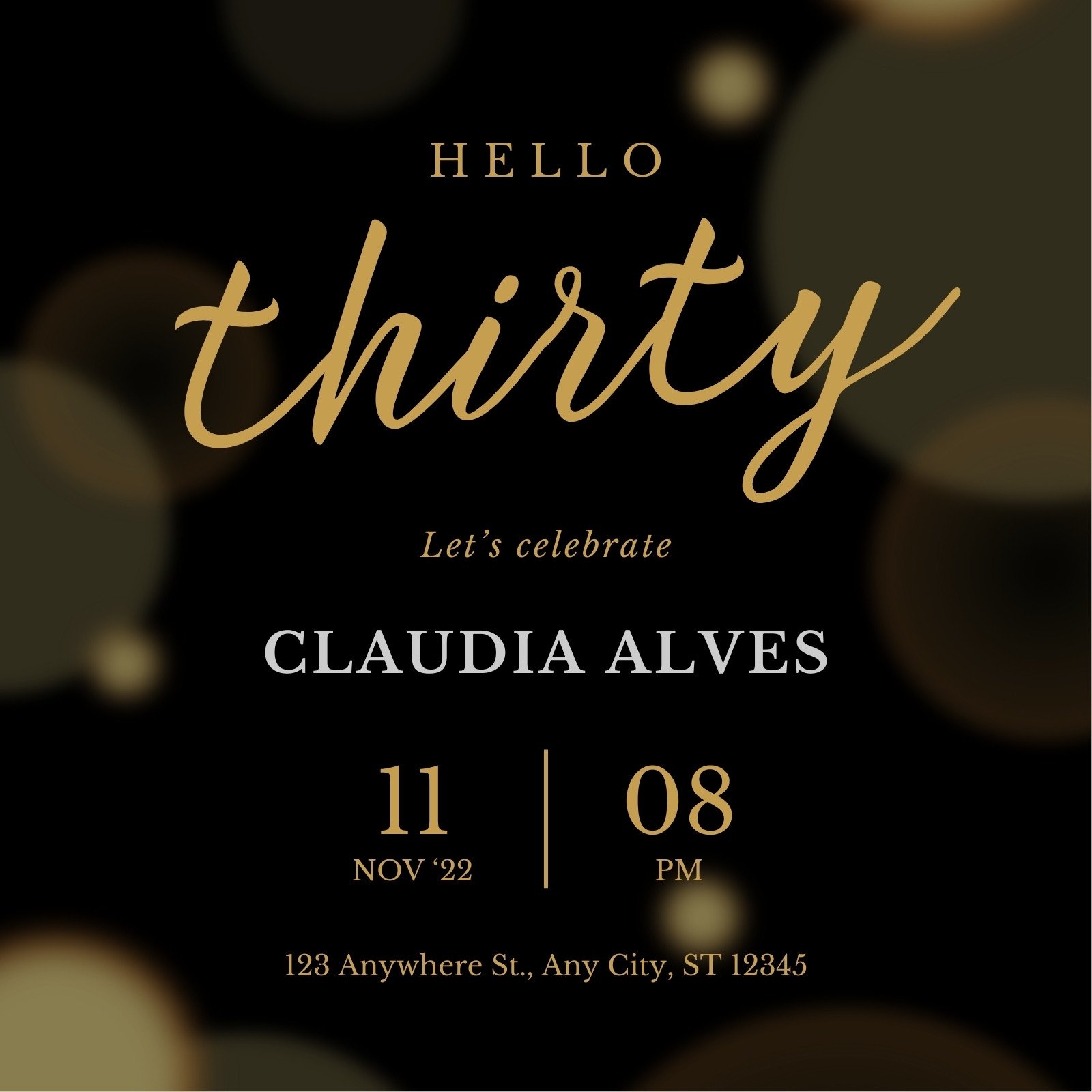 Free And Custom 30th Birthday Invitation Templates Canva