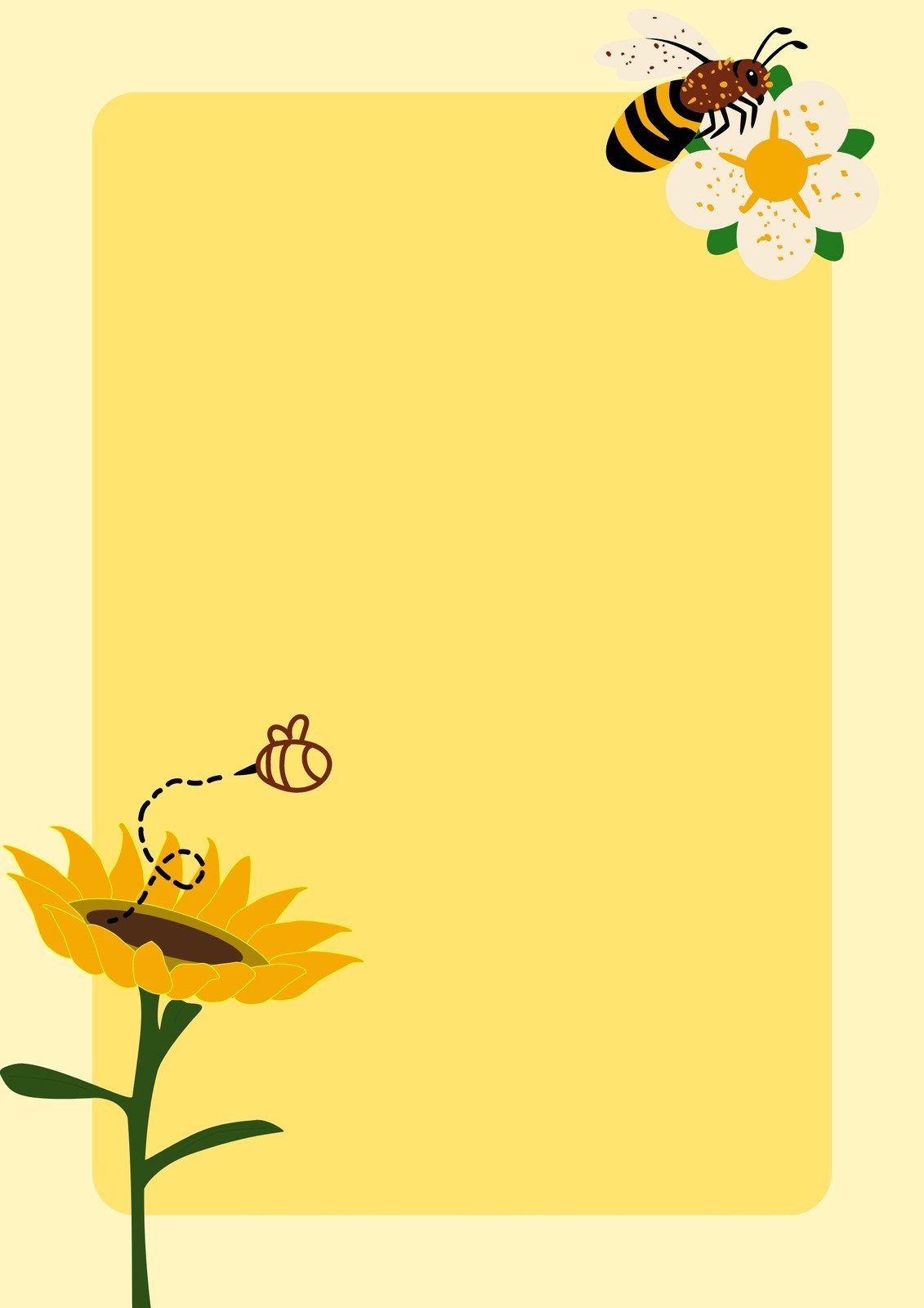 Free Bee Invitation Template Printable Birthday