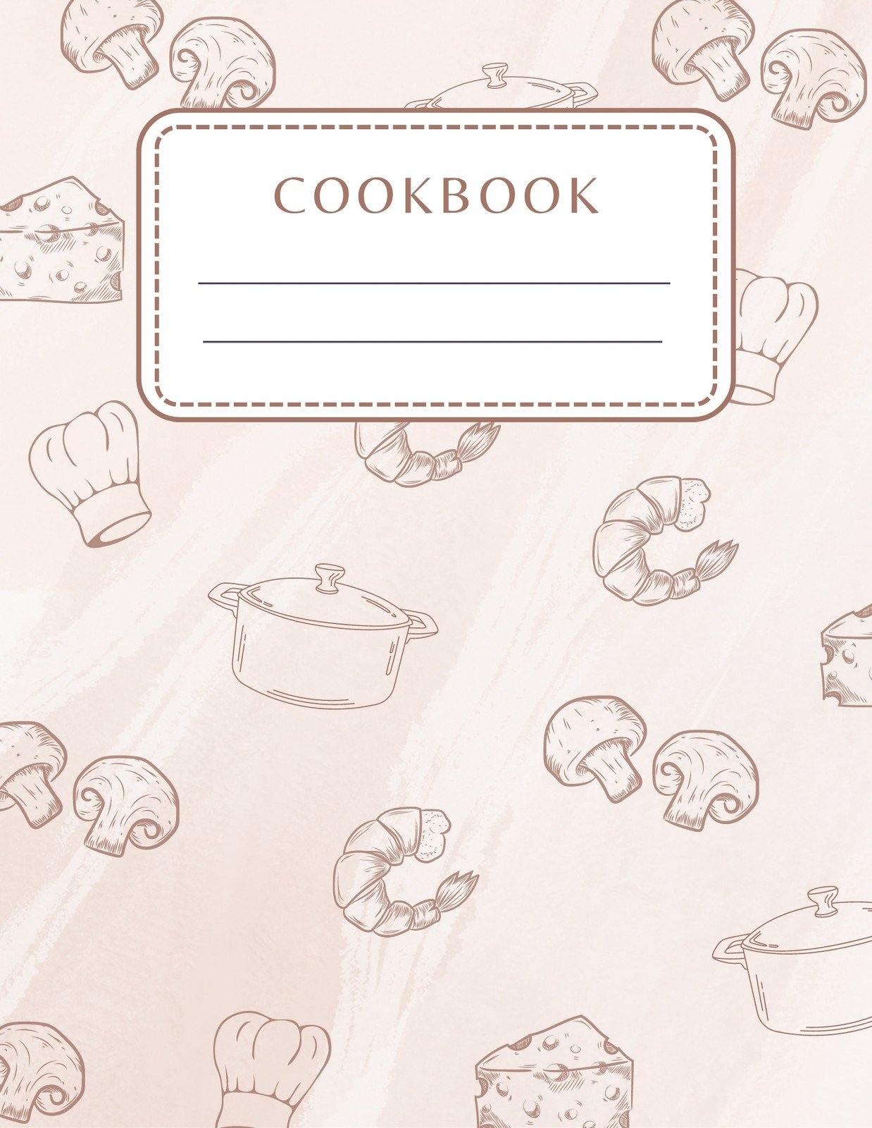 Cookbook Templates Free Printable