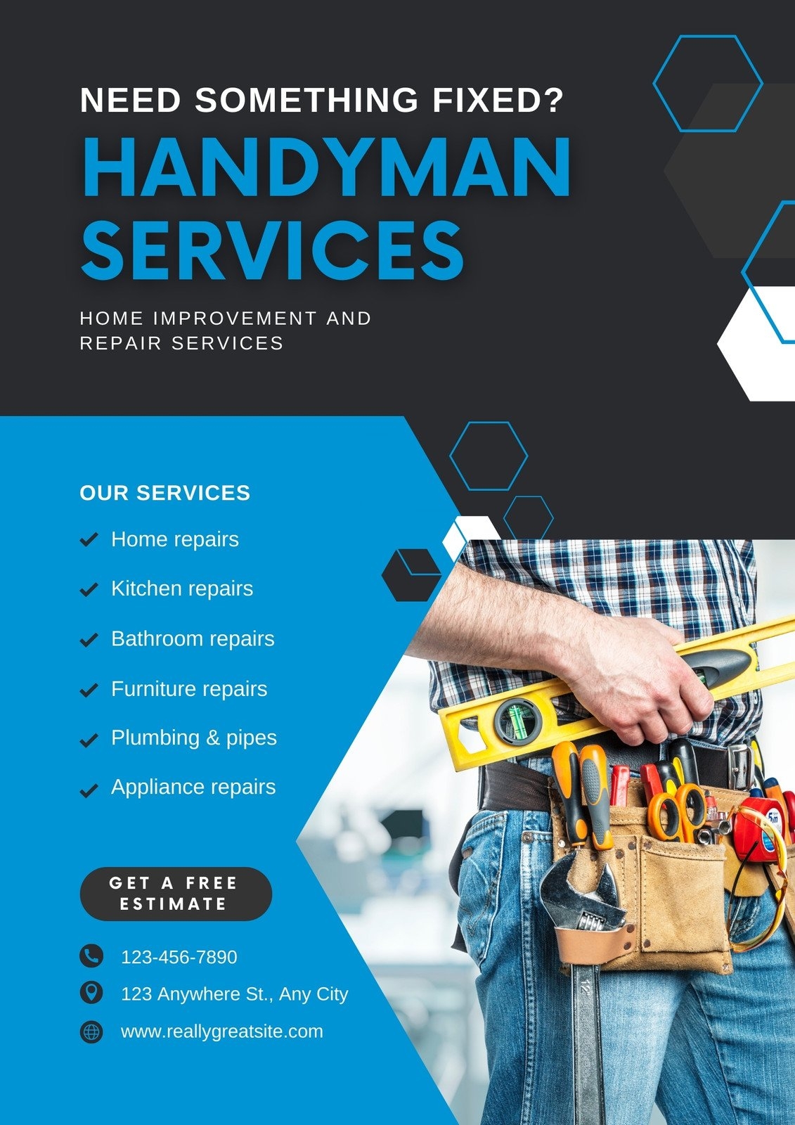 Templates Free Printable Handyman Flyer Pdf