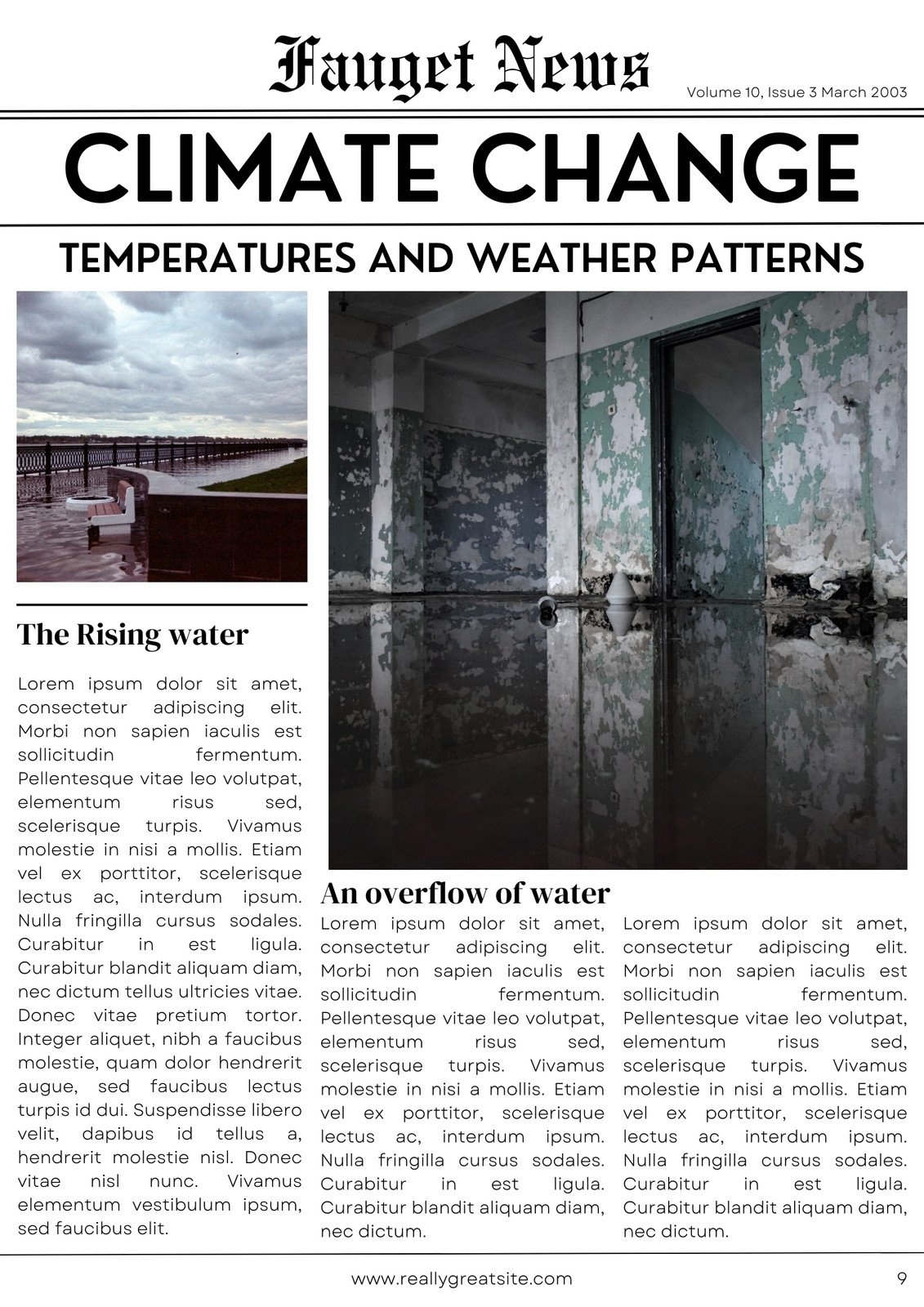 Free Printable News Article Template