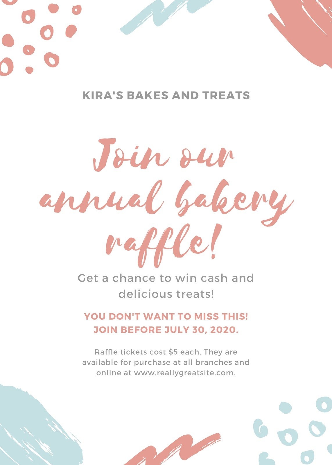 Free Printable Free Raffle Flyer Template